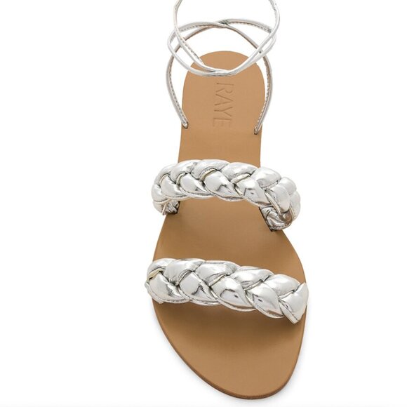 RAYE Talya Sandal in Silver - sz 7.5 - Picture 1 of 5
